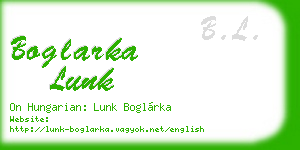 boglarka lunk business card